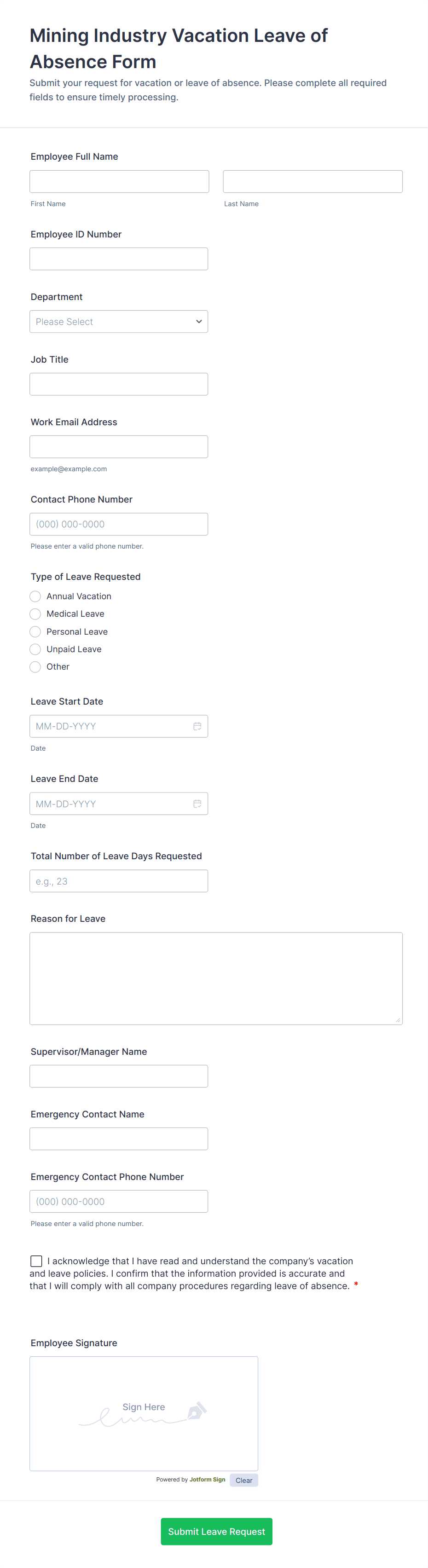 printable time off request form printable time off request form
