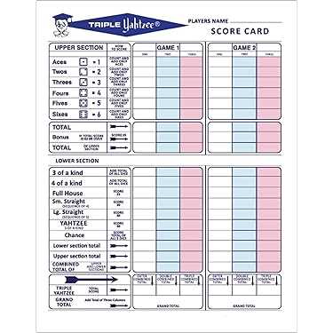 printable triple yahtzee score sheets 2 per page printable triple yahtzee score sheets 2 per page