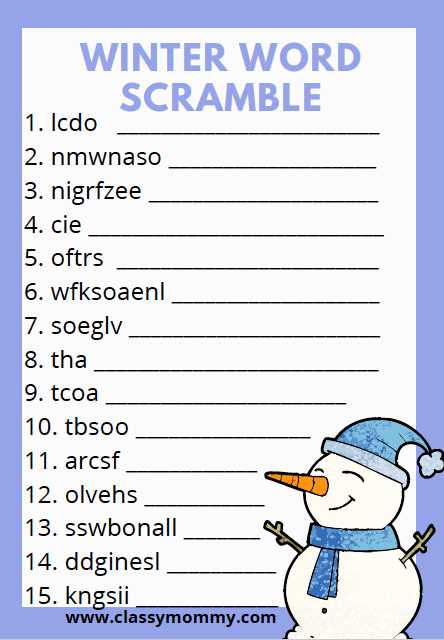 printable unscramble words printable unscramble words