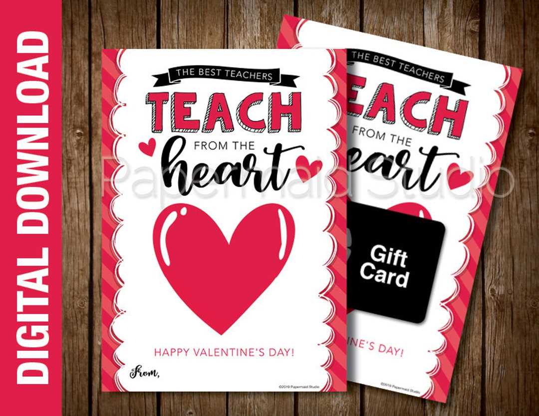 printable valentine card for teacher