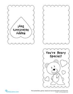 printable valentine cards to color