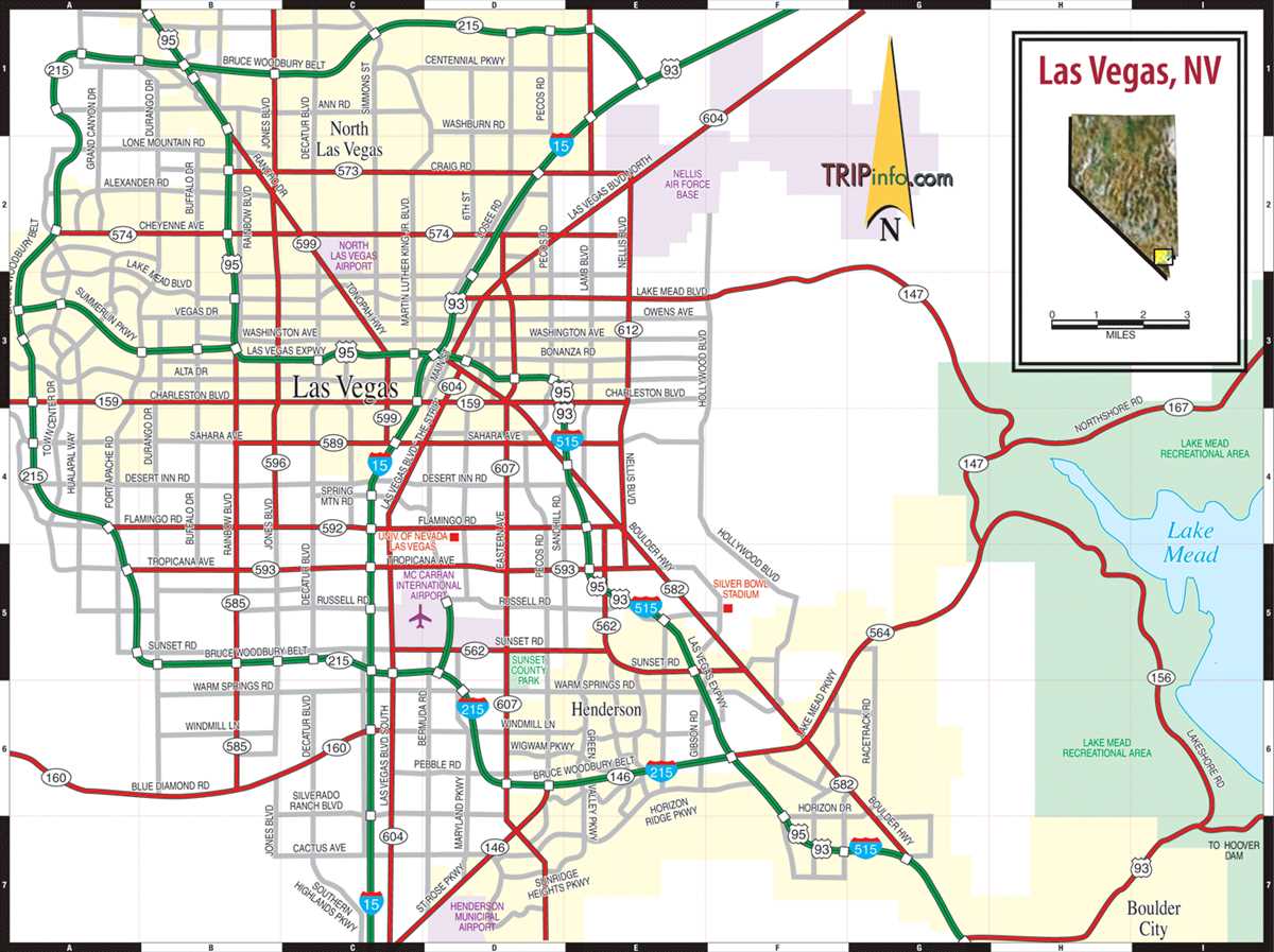 printable vegas map printable vegas map