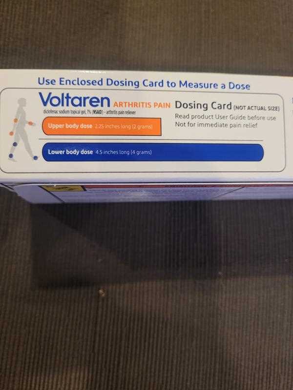 printable voltaren gel dosing card actual size