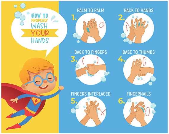 printable wash hands poster