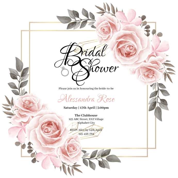 printable wedding shower invitations