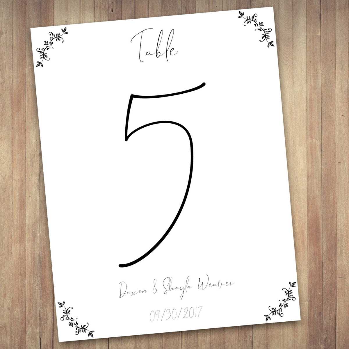 printable wedding table numbers template printable wedding table numbers template