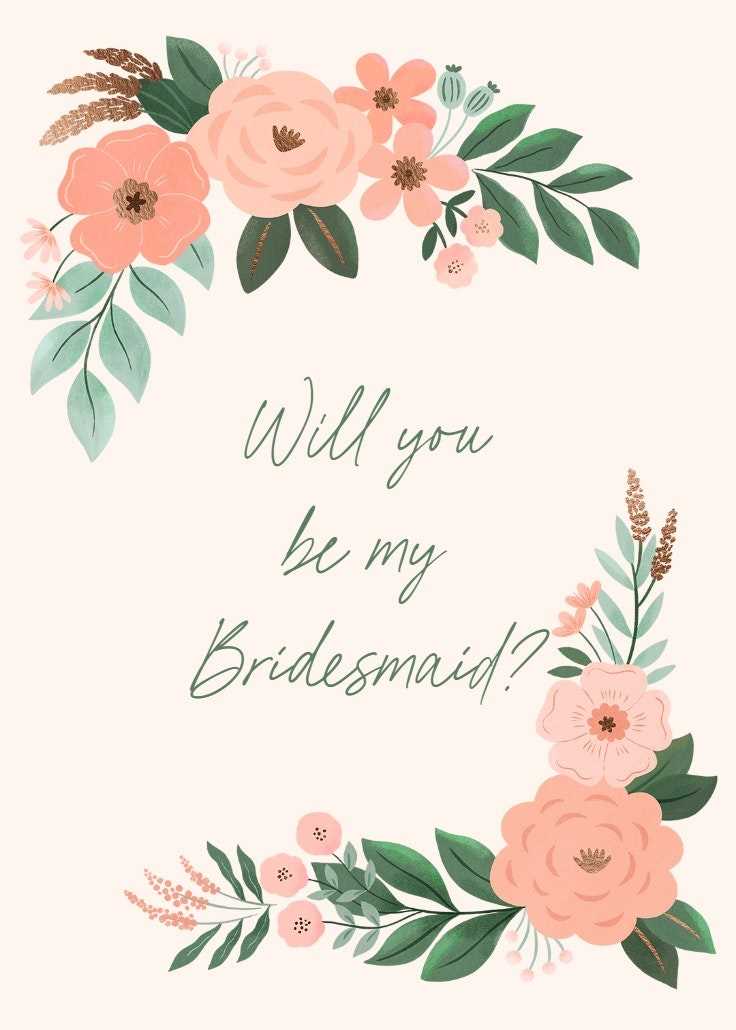 printable will you my bridesmaid cards printable will you my bridesmaid cards