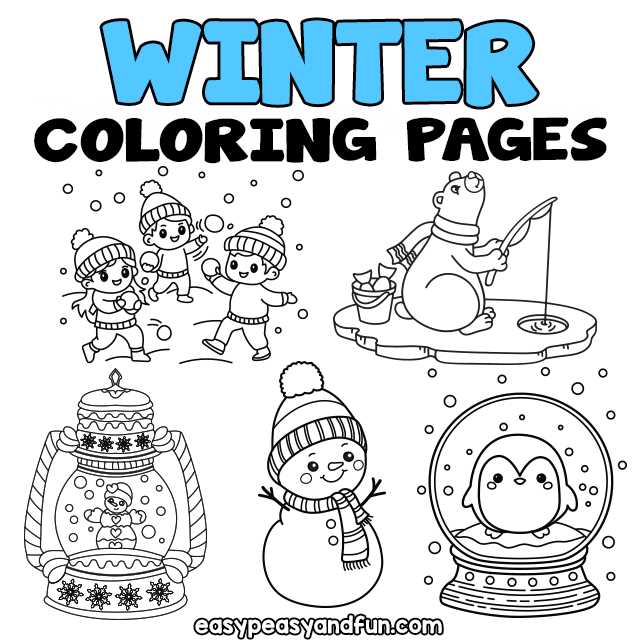 printable winter color pages printable winter color pages