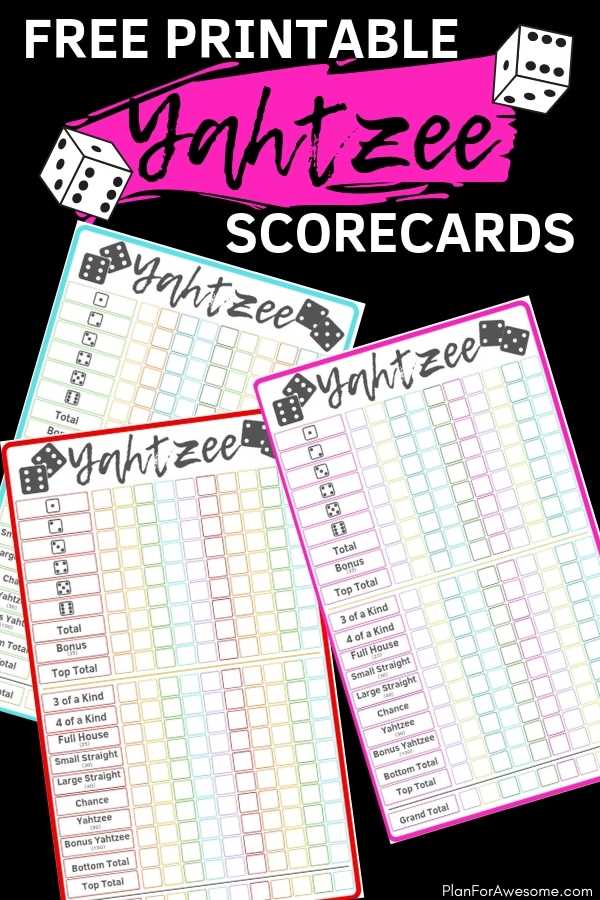 printable yahtzee score sheet printable yahtzee score sheet