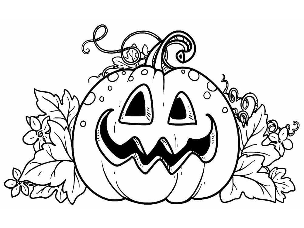 pumpkin coloring page printable