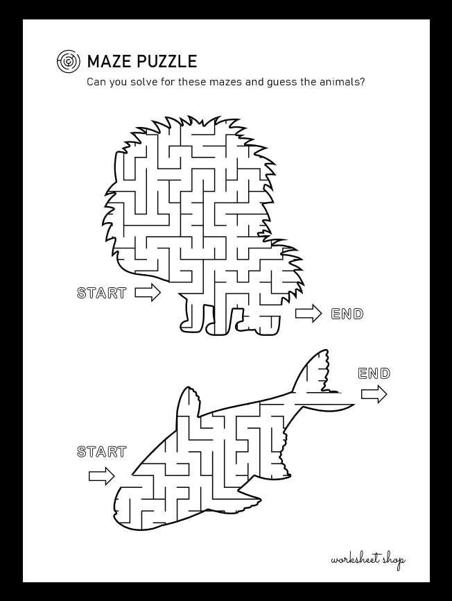 puzzle mazes printable