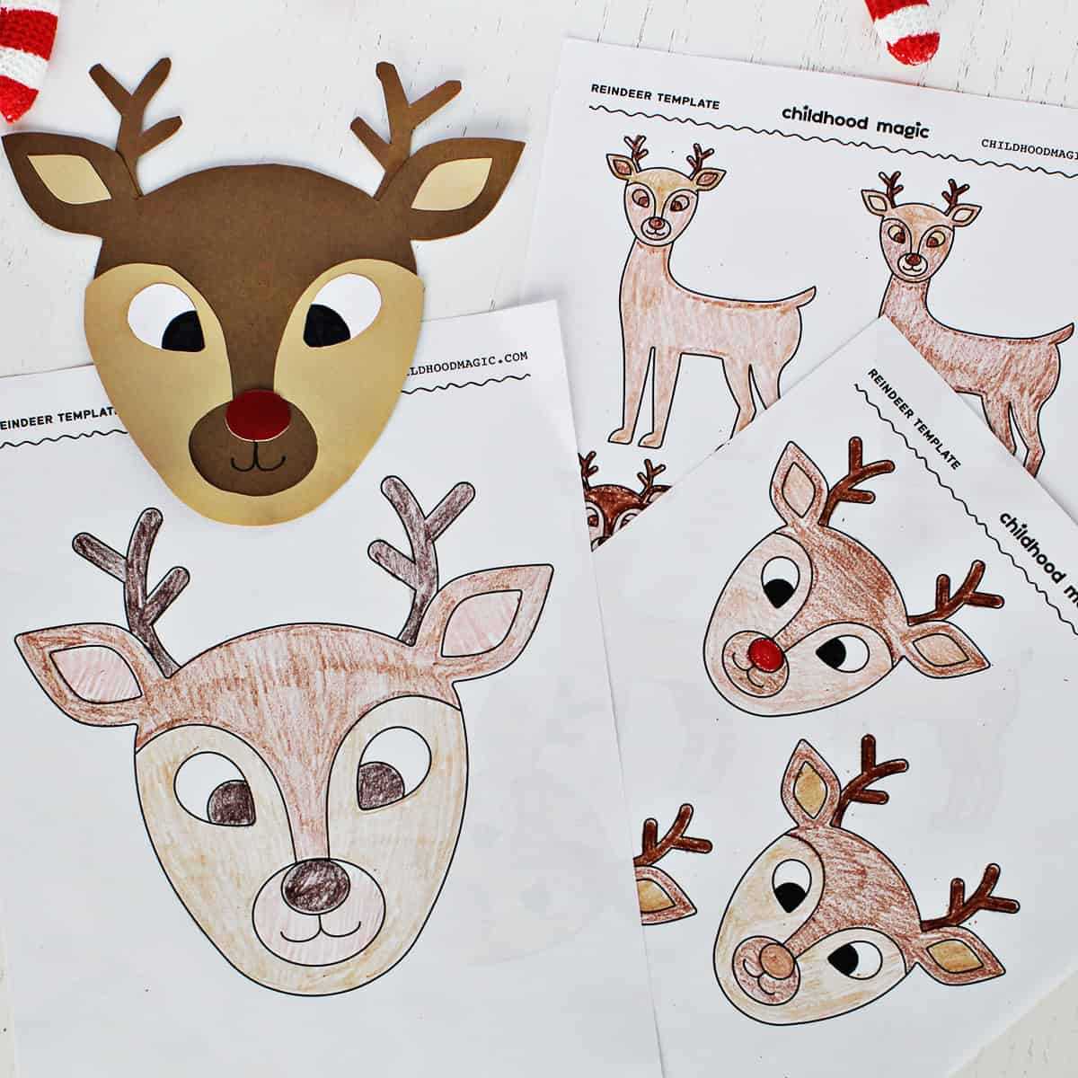 reindeer antler template printable free reindeer antler template printable free