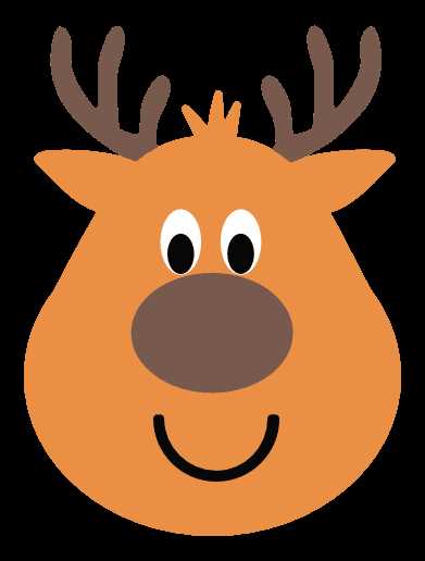 reindeer head printable reindeer head printable