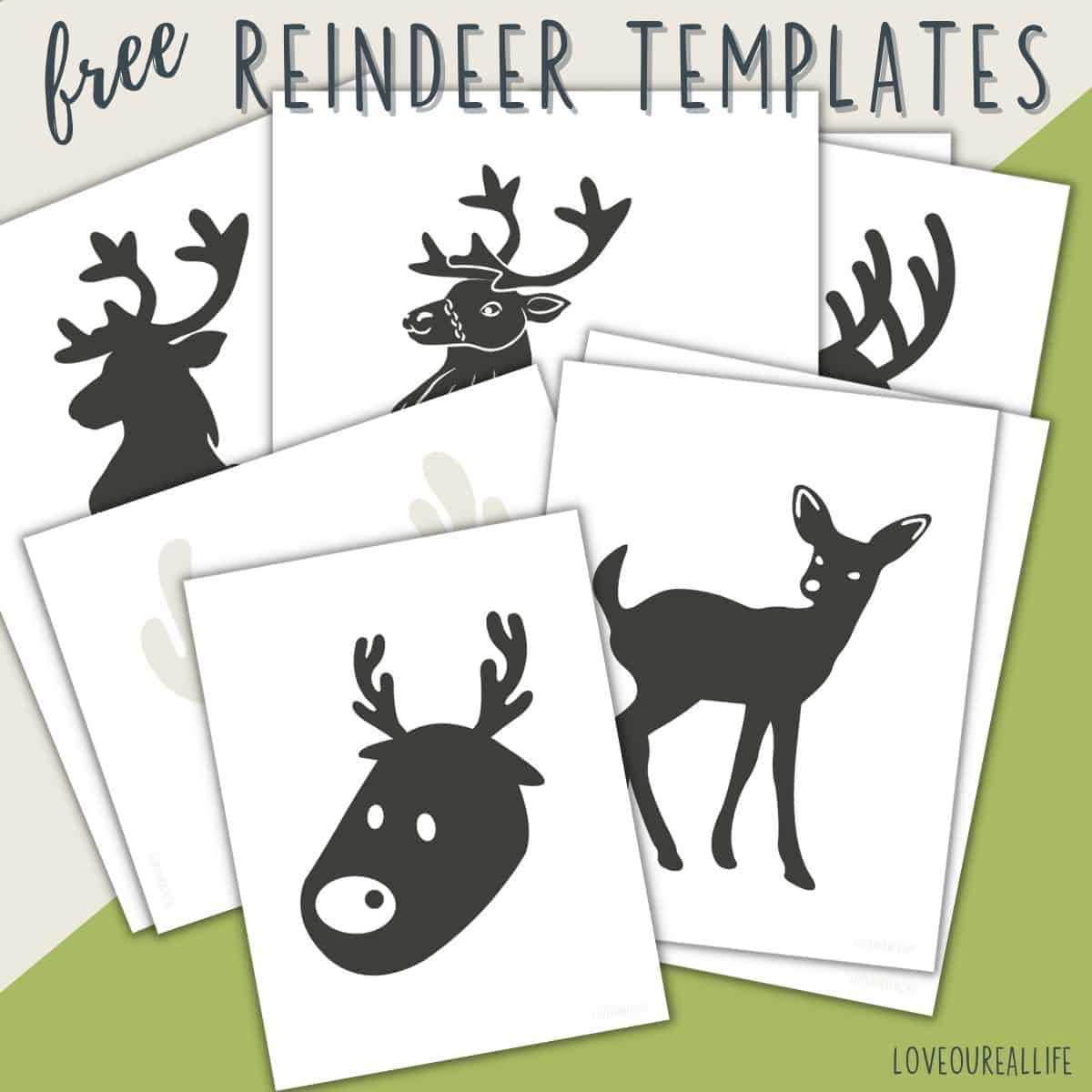 reindeer stencil printable reindeer stencil printable