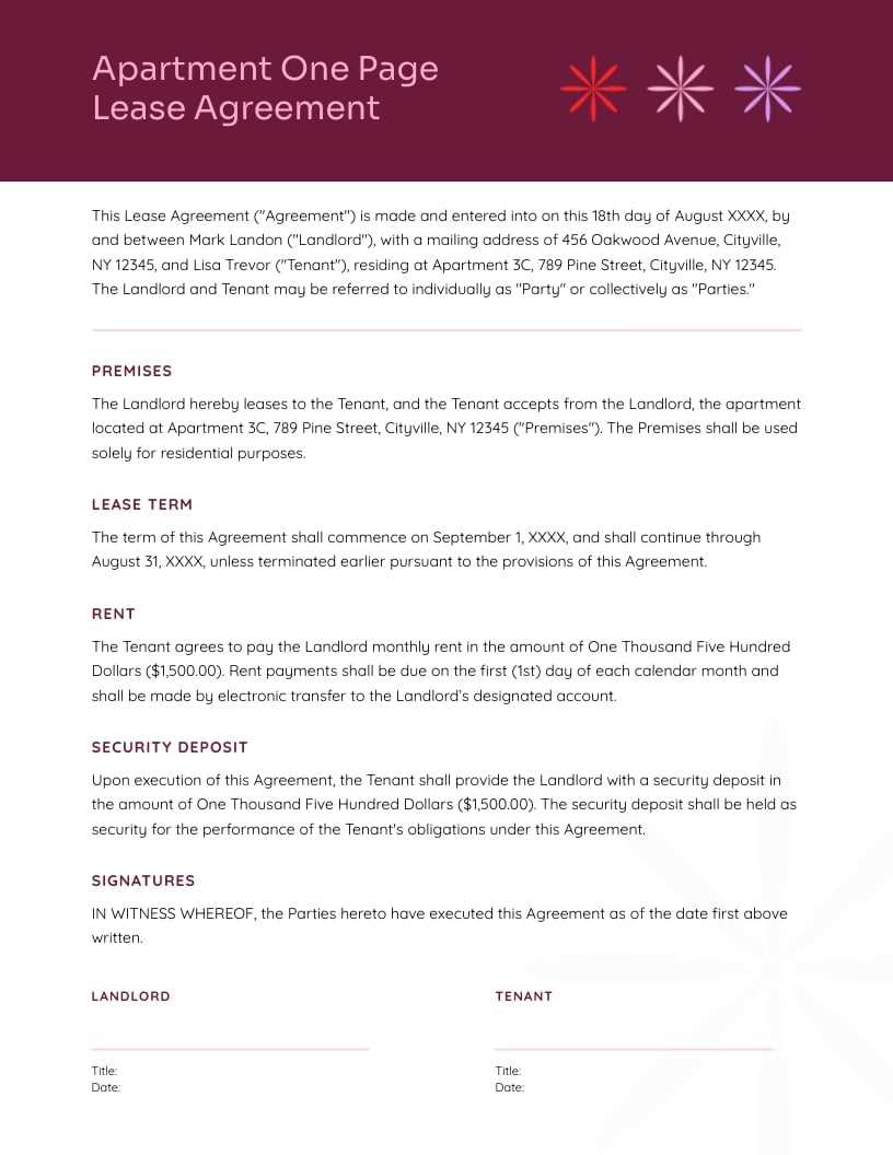 rental lease agreement free printable