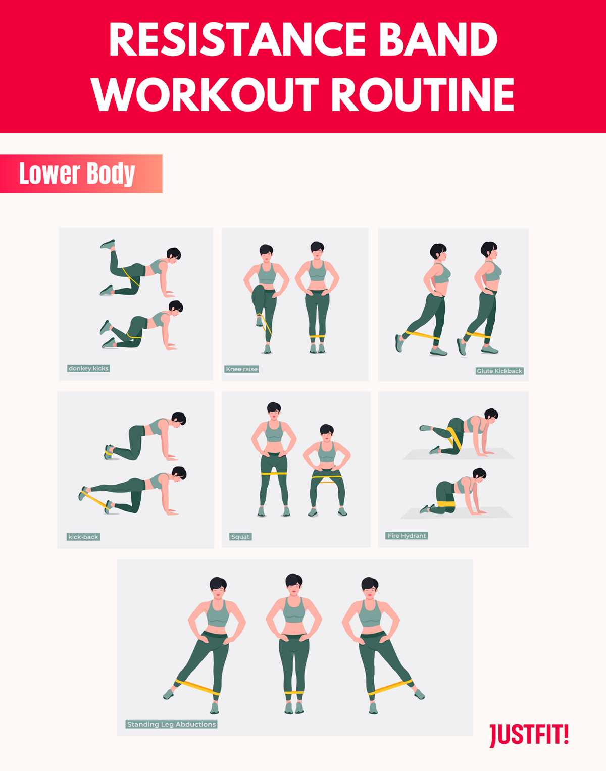 resistance band workout printable resistance band workout printable