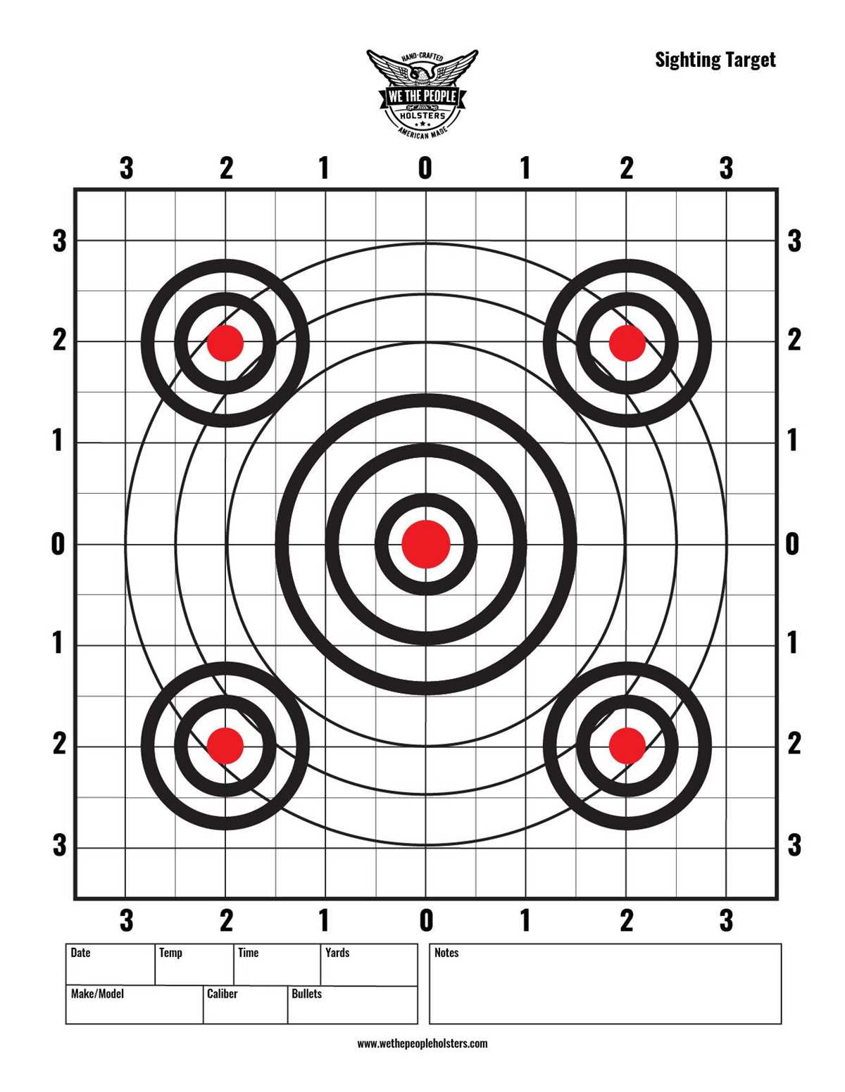 rifle shooting targets printable