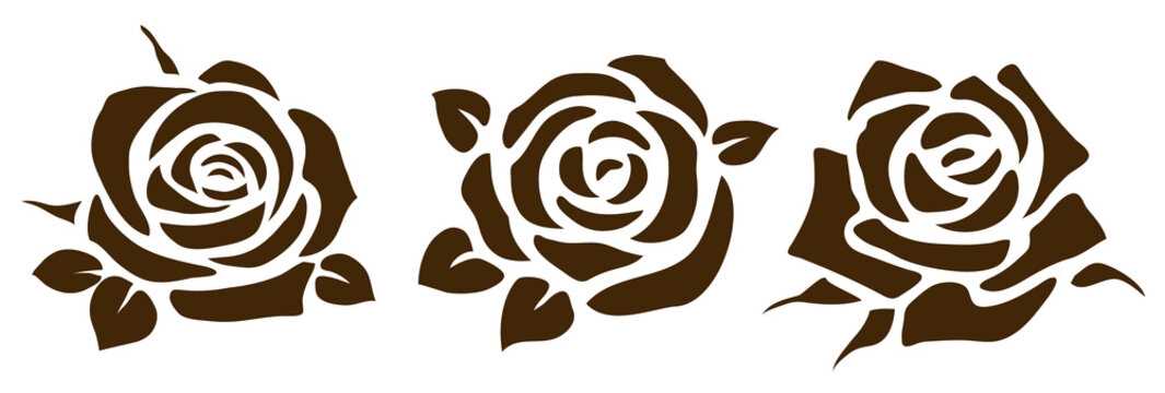 rose tattoo stencil printable