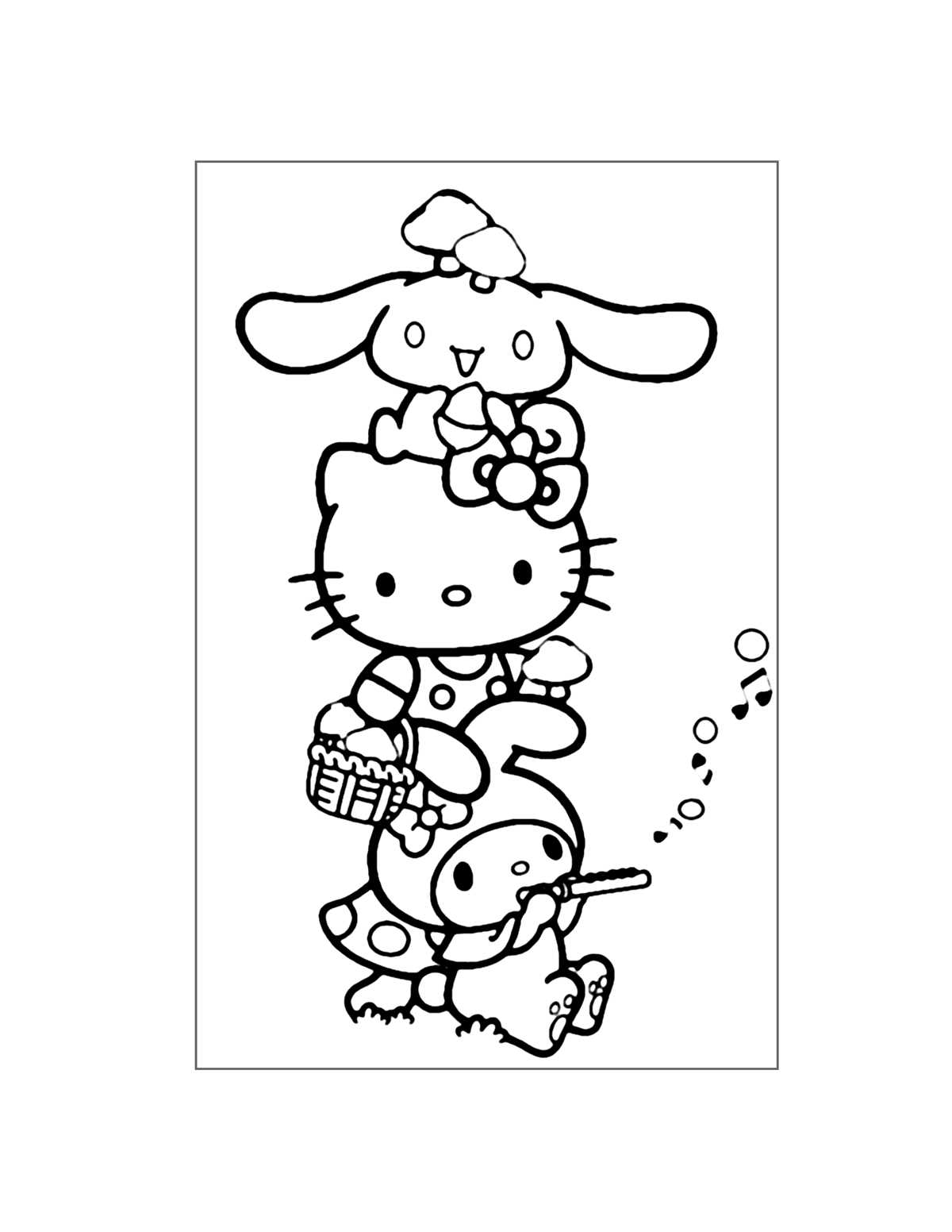 sanrio coloring pages printable