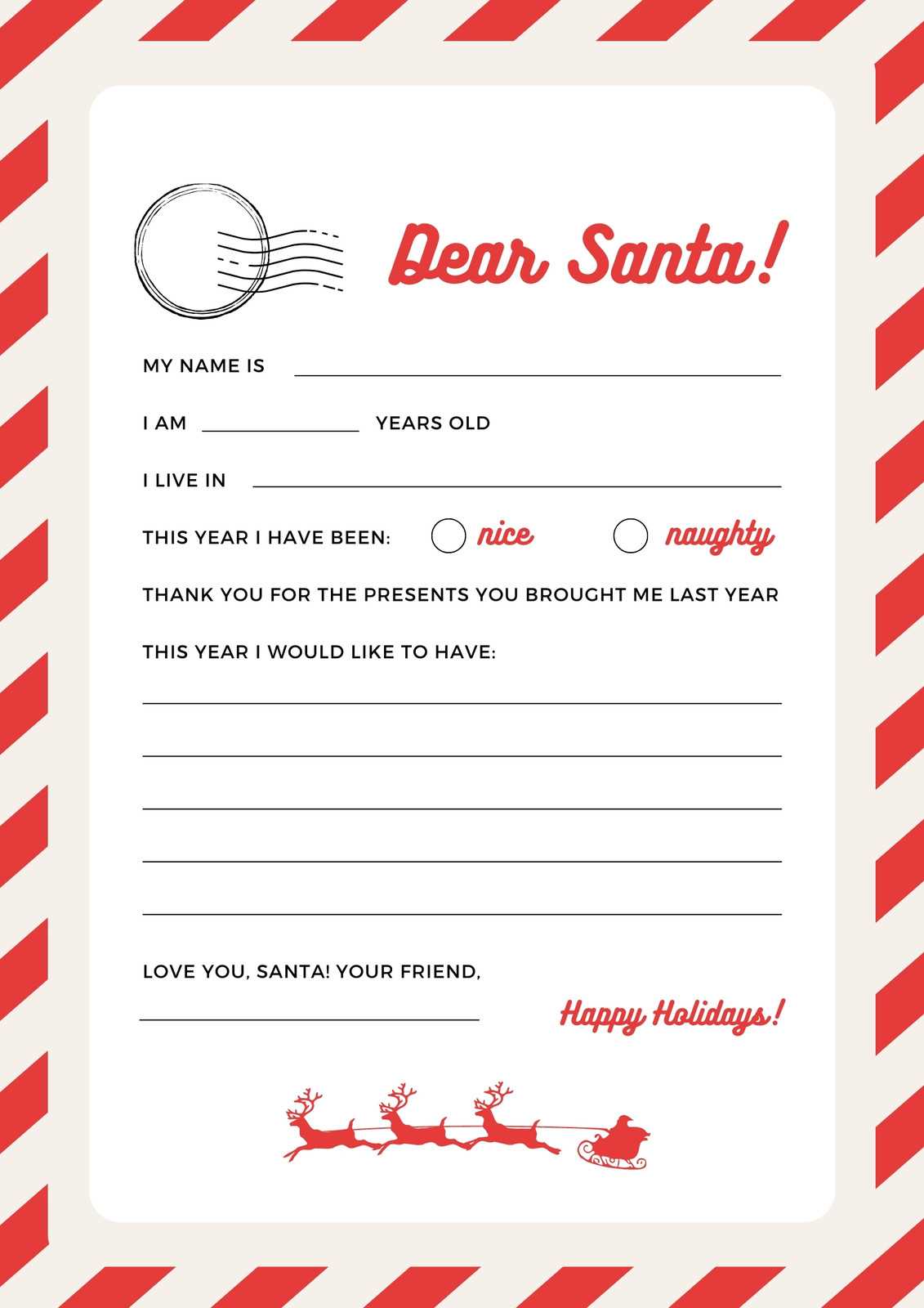 santa list printable santa list printable