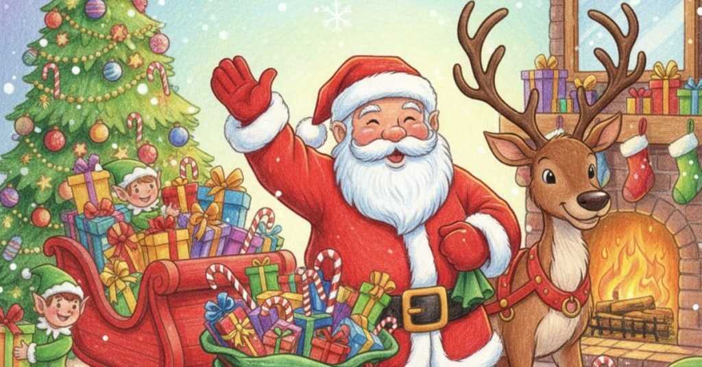 santa printable coloring santa printable coloring