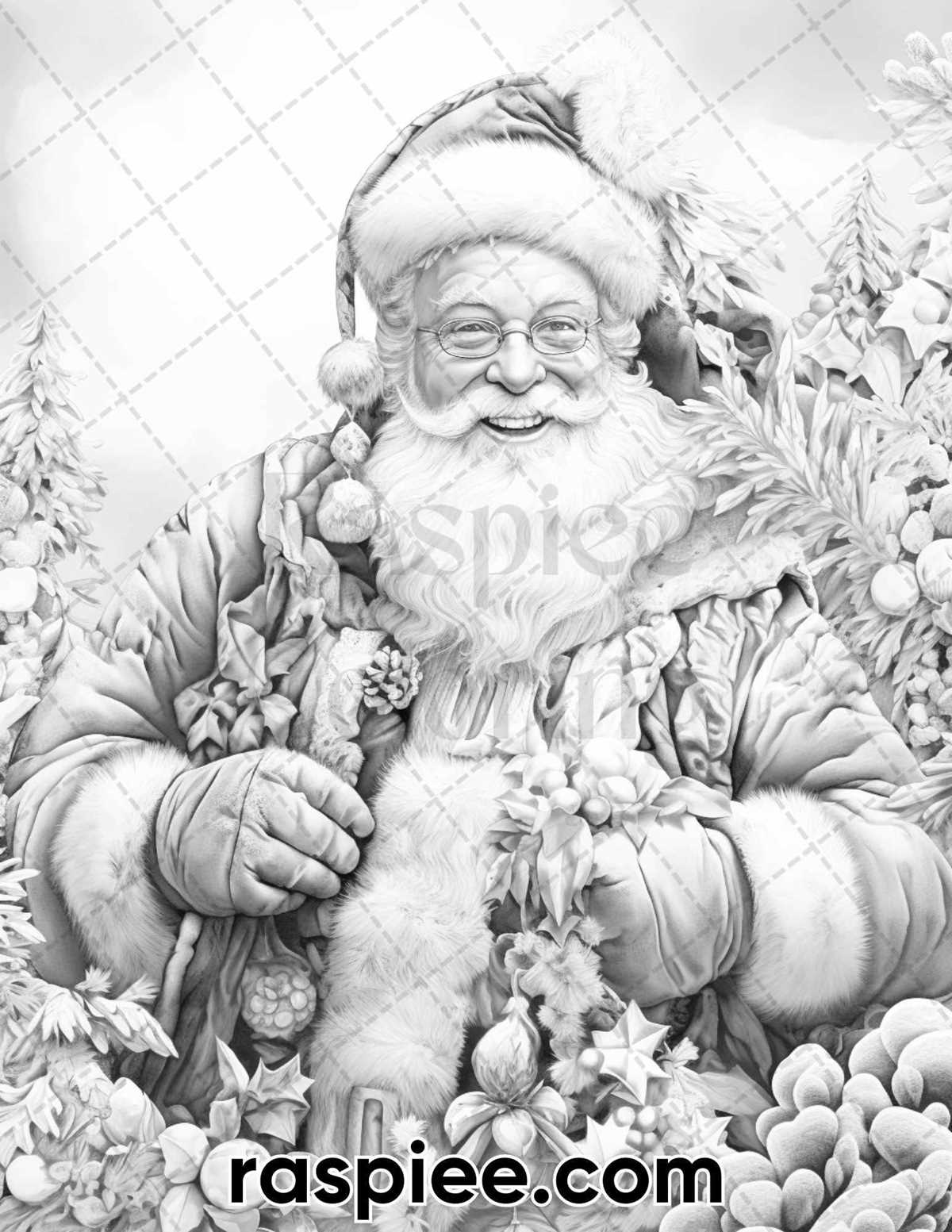 santa printable coloring santa printable coloring