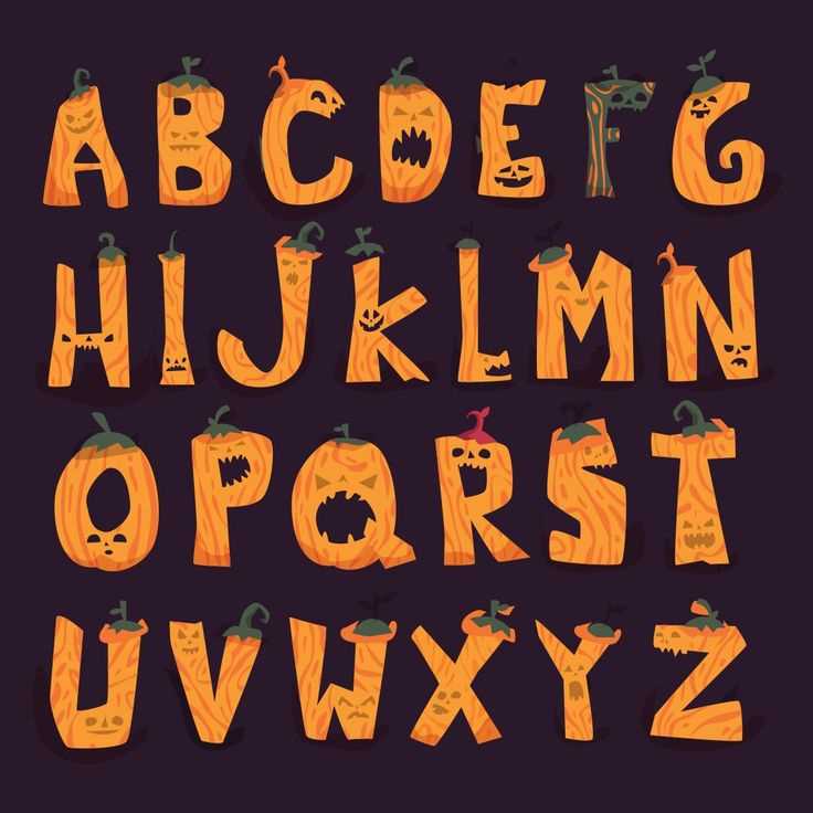 scary halloween letters printable