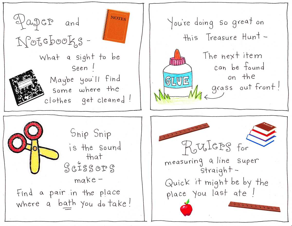 school scavenger hunt printable