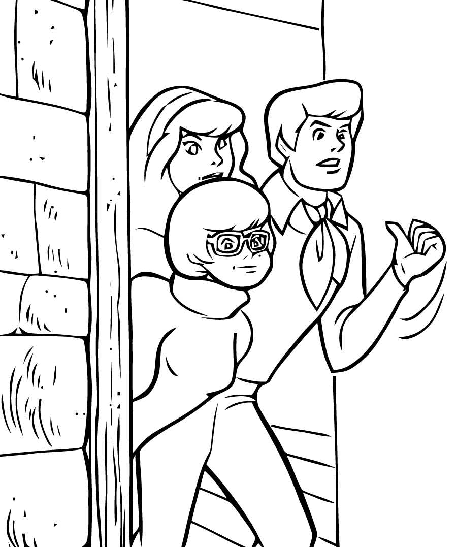 scooby doo coloring pages printable free