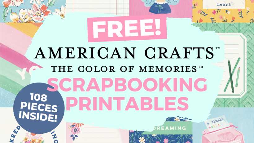 scrapbook scrapbook printables