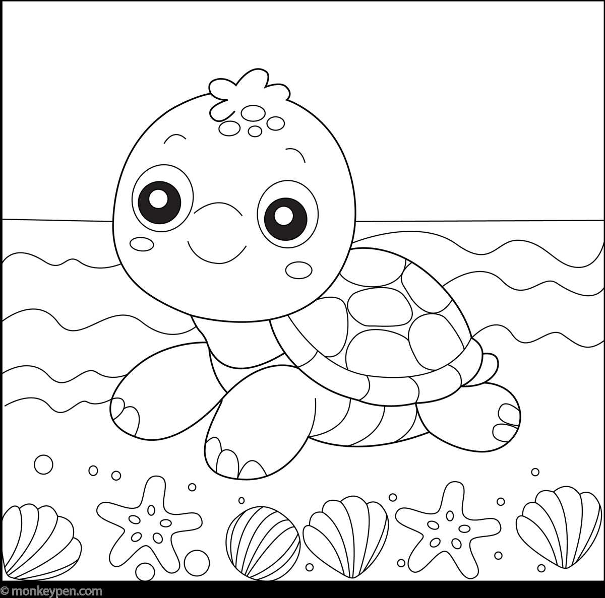 sea animal coloring pages printable free