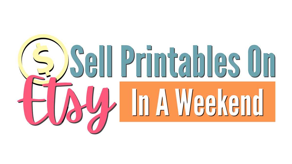 selling printables online
