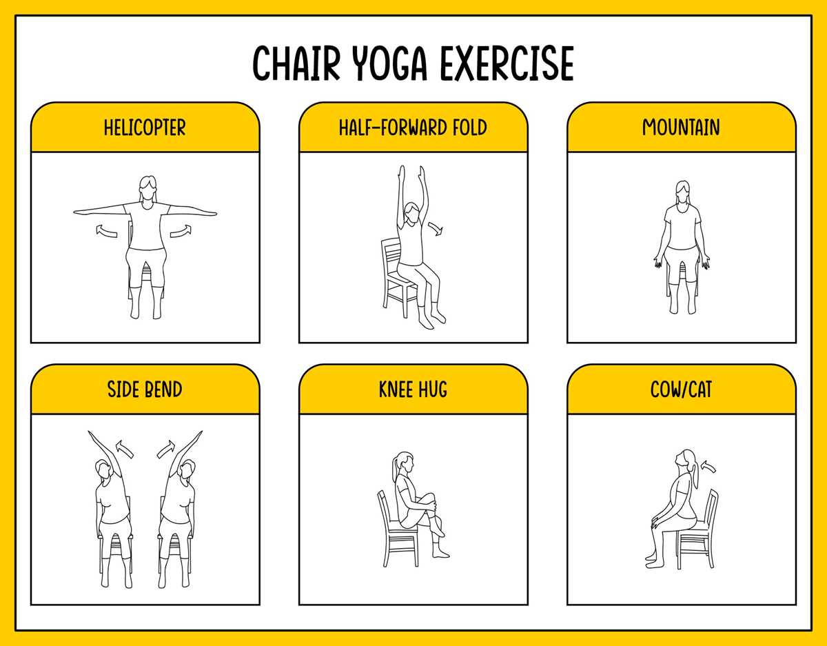 senior chair yoga printable