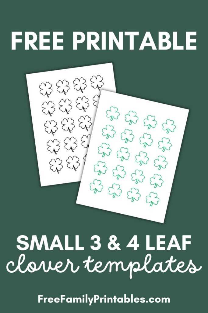 shamrock printable template