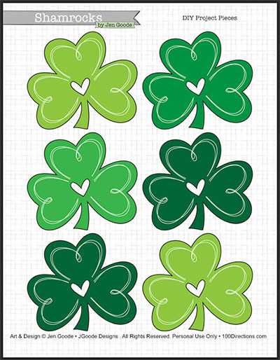 shamrock printable template