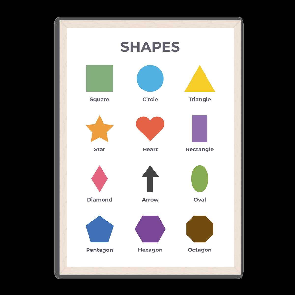 shapes poster printable