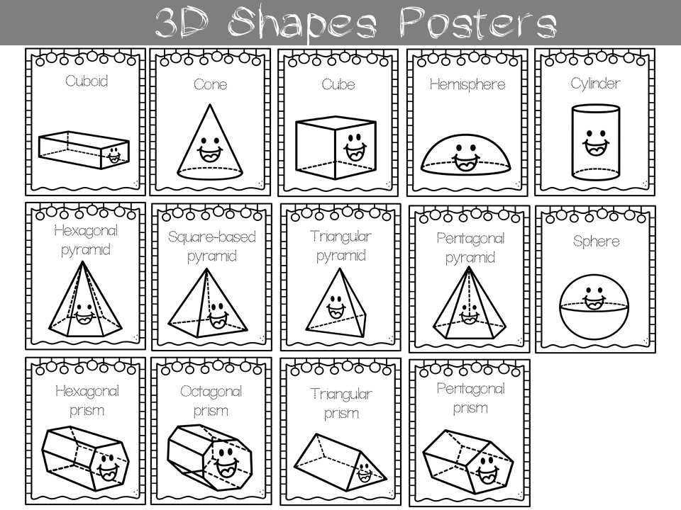 shapes poster printable