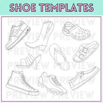 shoe outline printable shoe outline printable