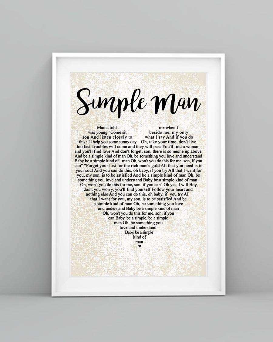 simple man lyrics printable simple man lyrics printable