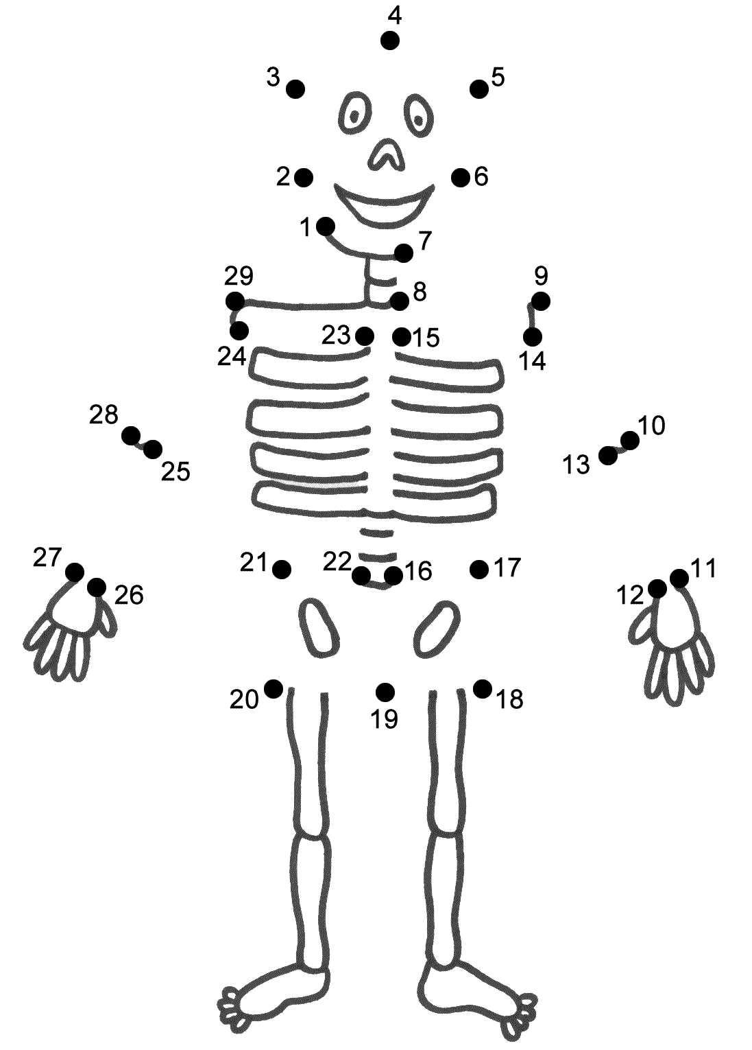 skeleton puzzle printable skeleton puzzle printable
