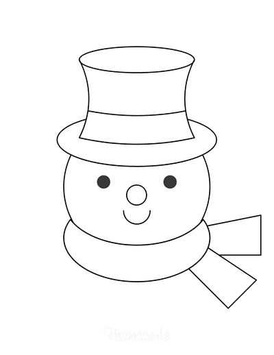 snowman head printable snowman head printable