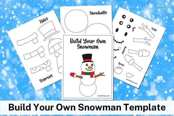 snowman template free printable