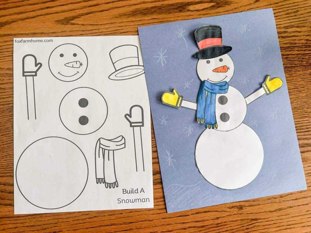 snowman template free printable