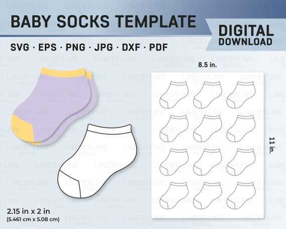 socks printable template socks printable template