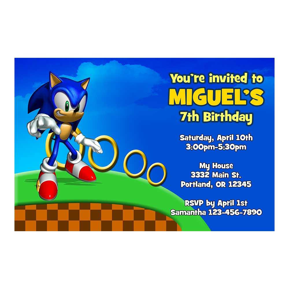 sonic birthday cards printable