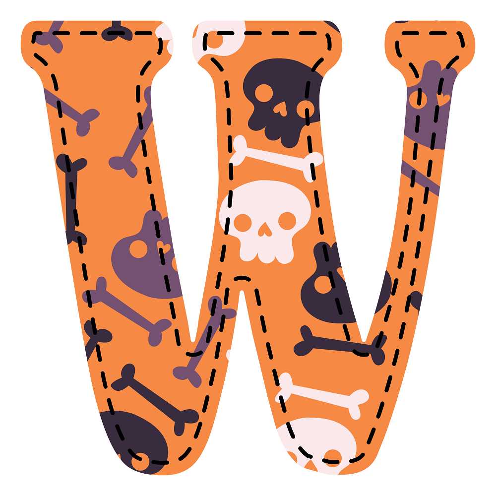 spooky printable letters