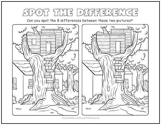 spot the difference adults printable spot the difference adults printable