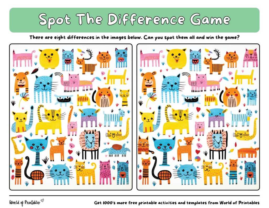 spot the difference printables for adults