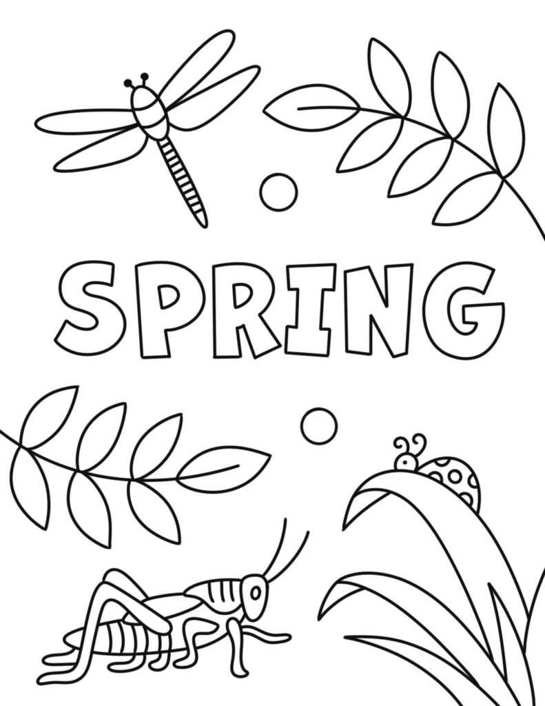 spring free printable coloring pages spring free printable coloring pages