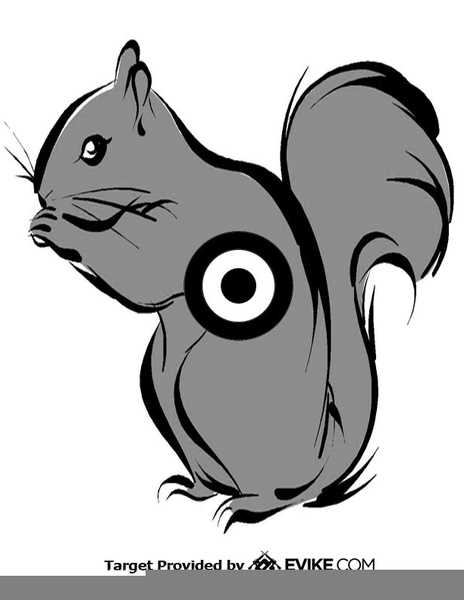squirrel targets printable